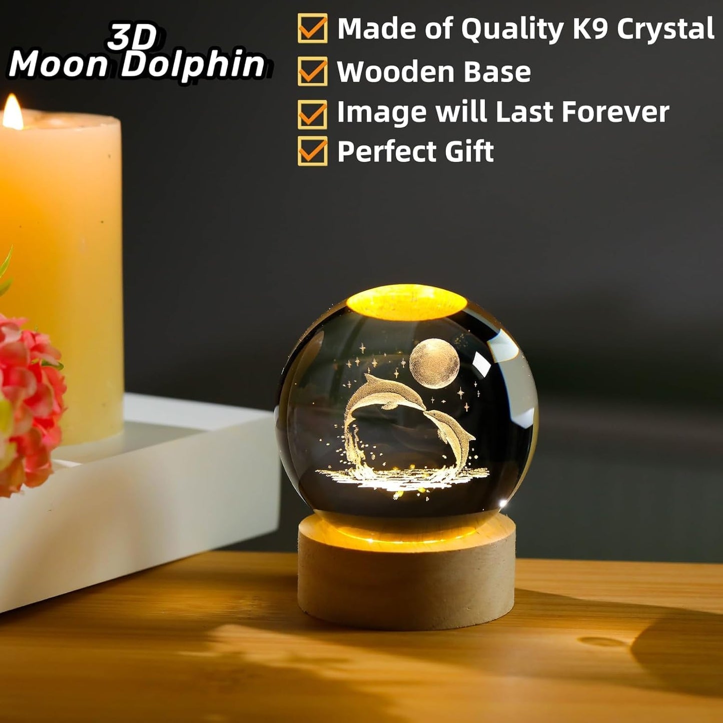3D Crystal Ball Lamp