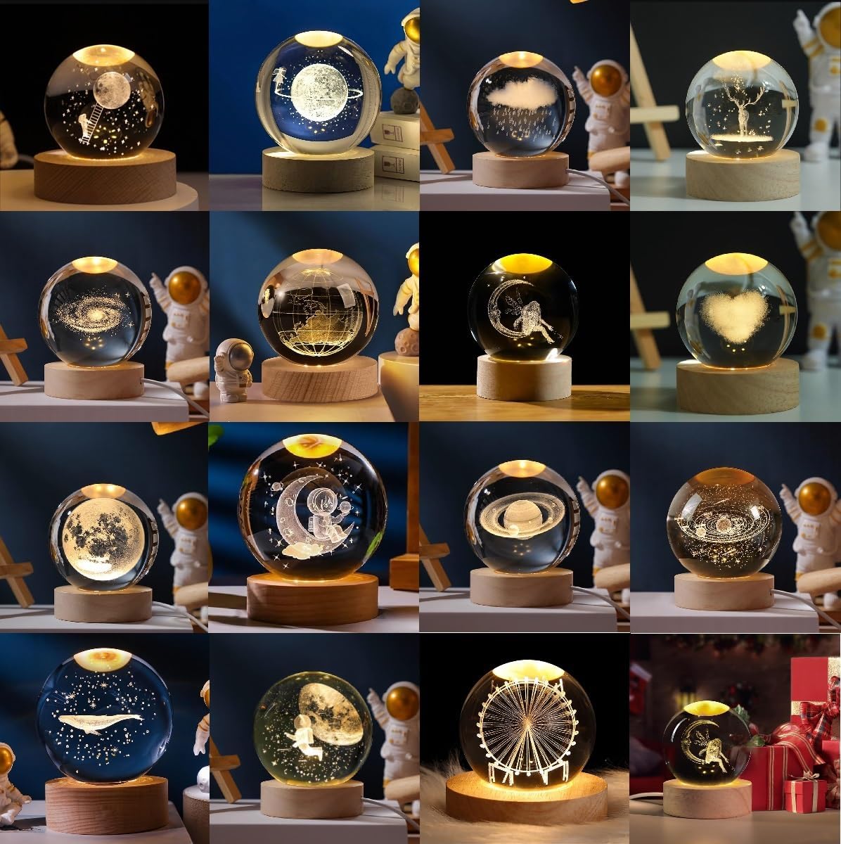 3D Crystal Ball Lamp