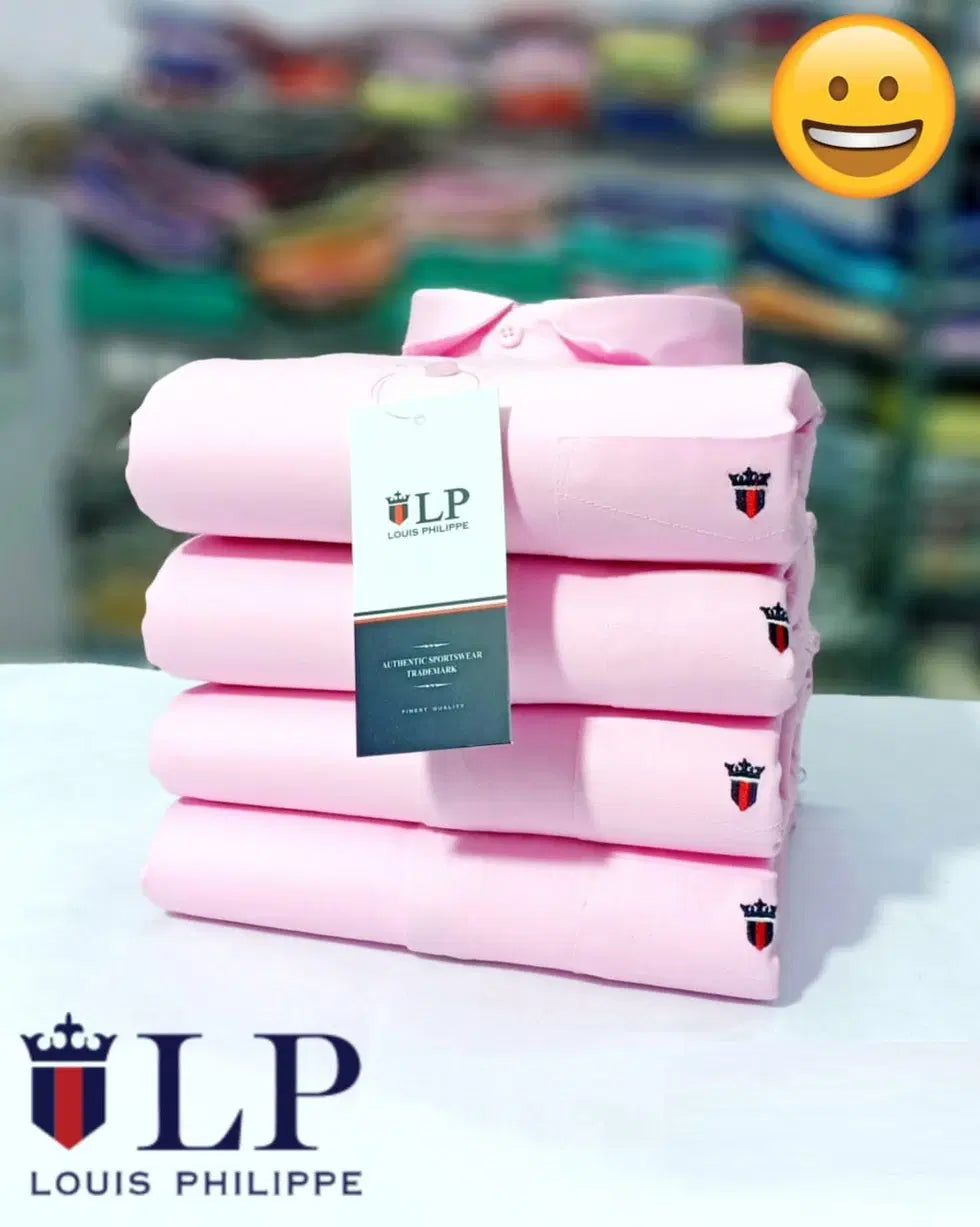 Men Pink Shirts (Pack of 1, L)